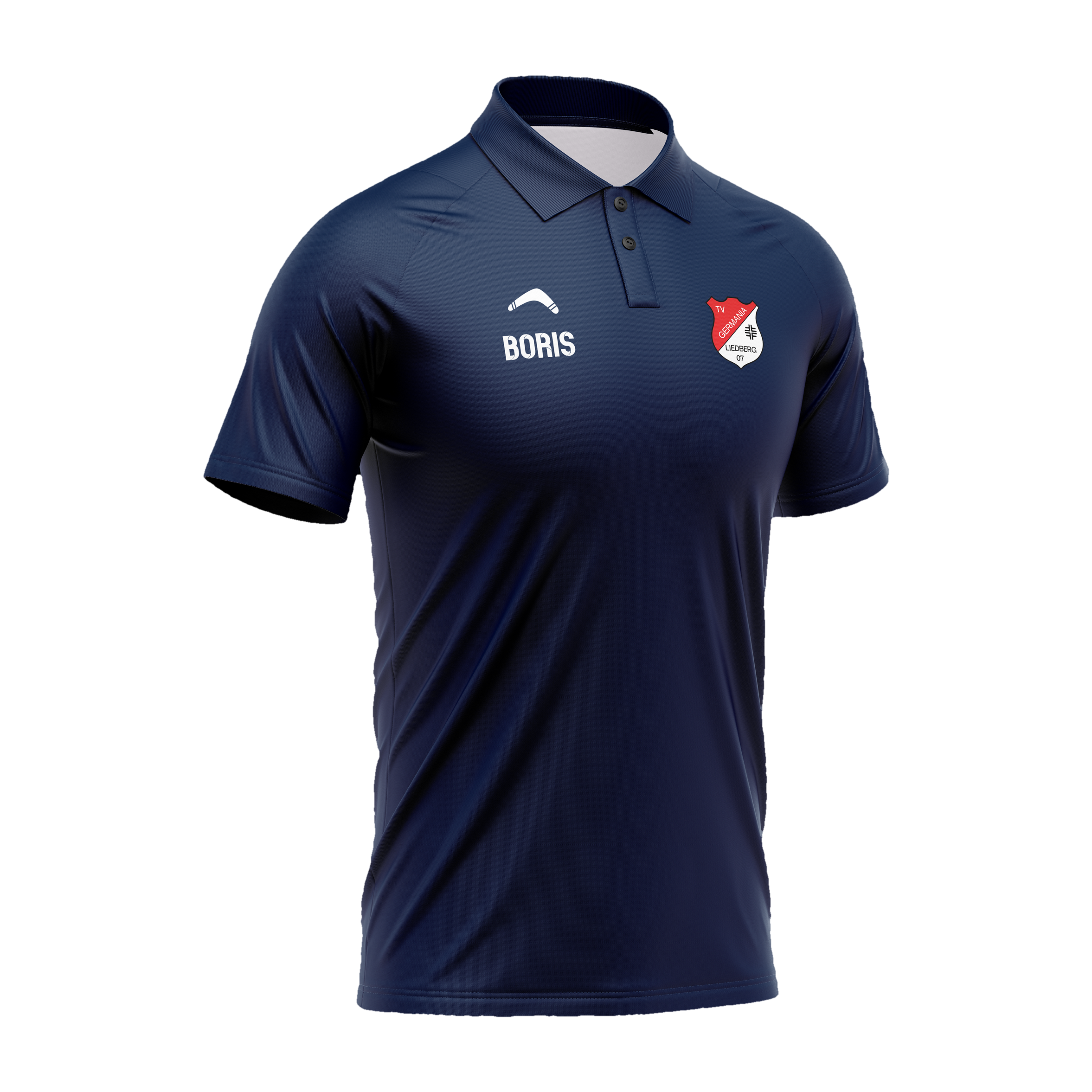 Poloshirt TV Germania Liedberg – Vorderansicht